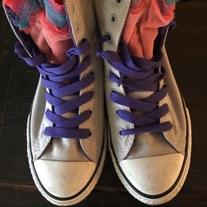 Ruffled tulle converse chuck Taylor